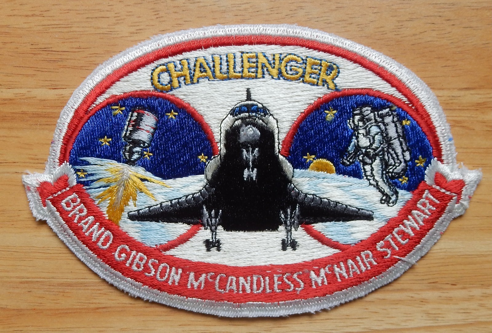 Space Shuttle Challenger STS-41B NASA 1984 Sew-On Patch