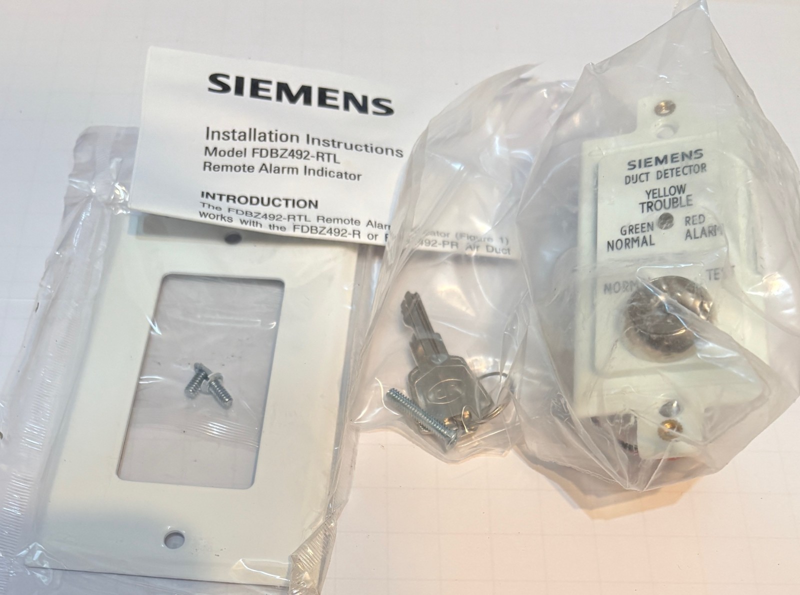 Siemens FDBZ492-RTL (S54319-S27-A1) Remote Alarm Indicator (UL/ULC)
