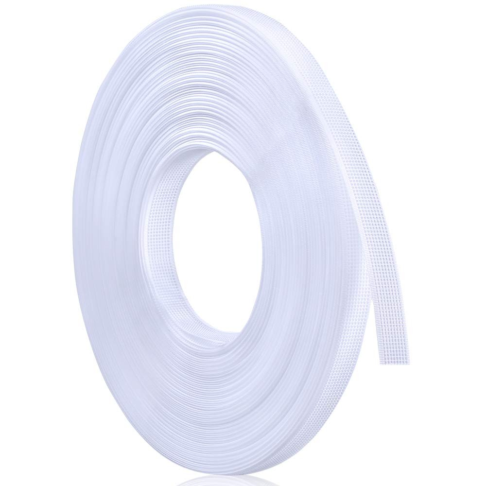 1/2 Inch x 25 Yard White Polyester Boning for Sewing, Through Low Density Bon...