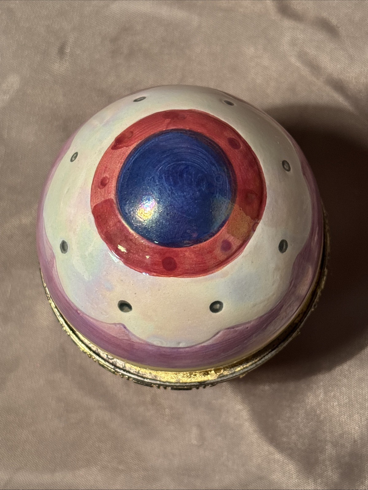 Easter Style Handpainted Trinket Box 4.5”