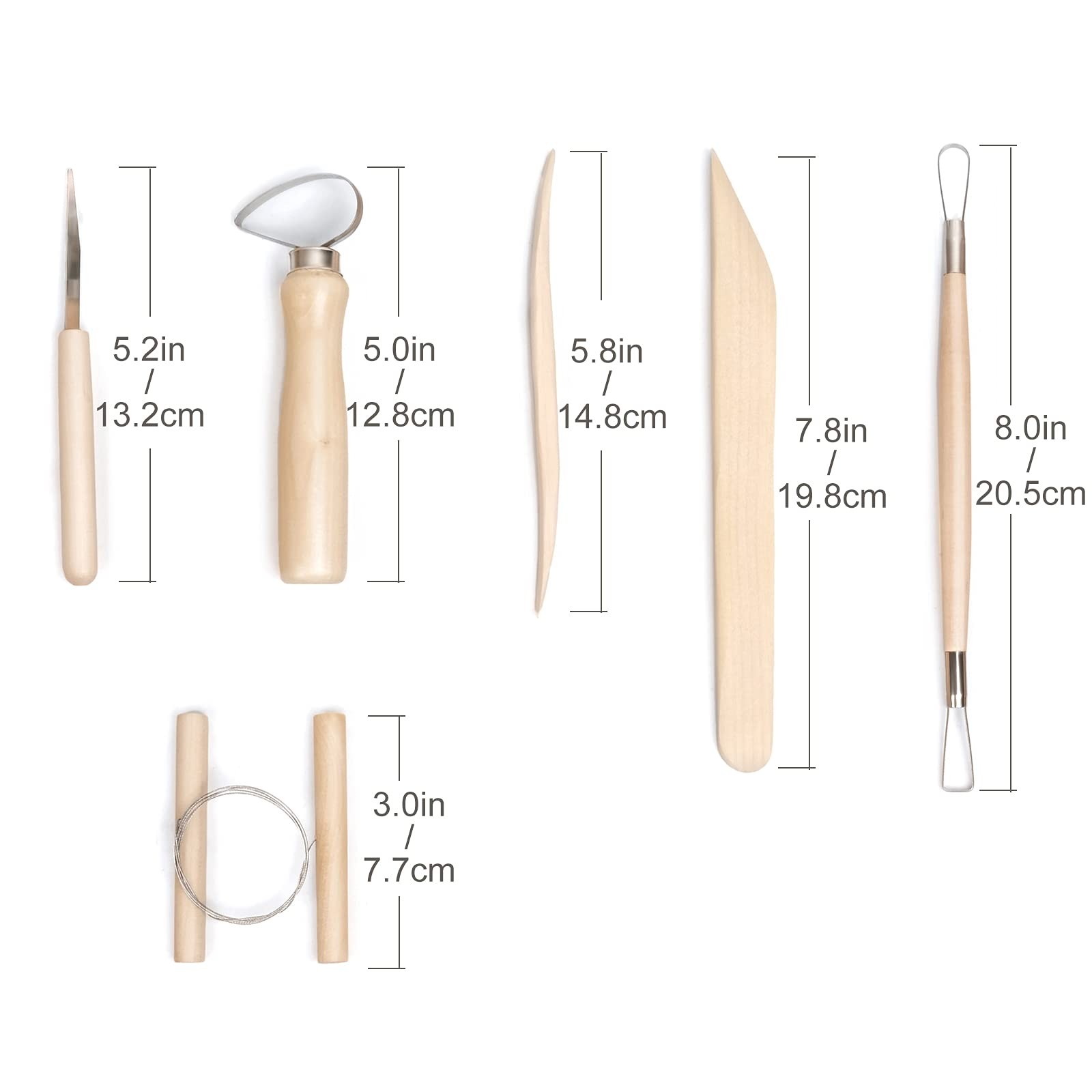 Nozomy Clay Tools,12PCS Pottery Sculpting Tool Set