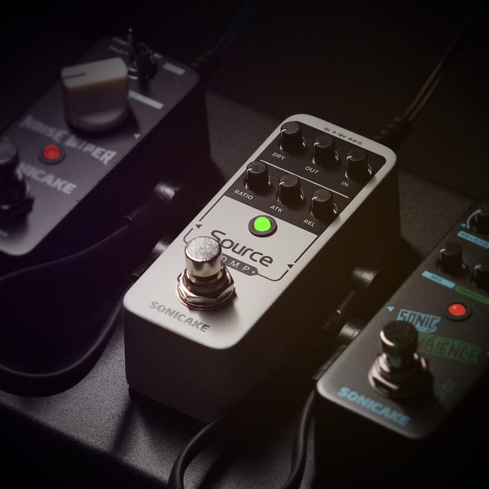SONICAKE Compressor Pedal, Mini Analog Compression Effect Pedal for Electric ...