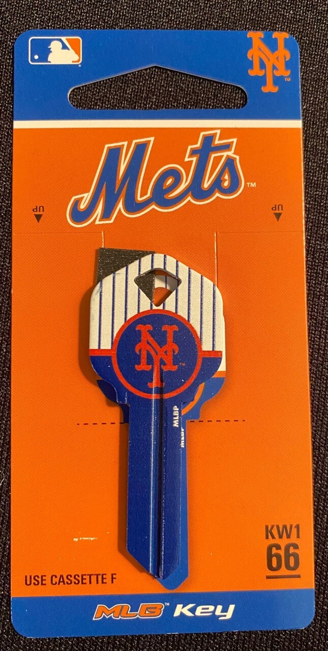 NEW YORK METS KEY BLANK-KW1/66-FOR KWIKSET LOCKS