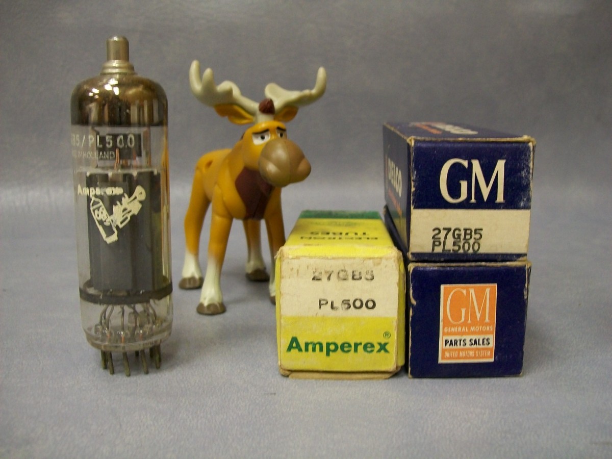 27GB5 / PL500 Vacuum Tube   Lot of 3  Amperex / GM Delco General Motors