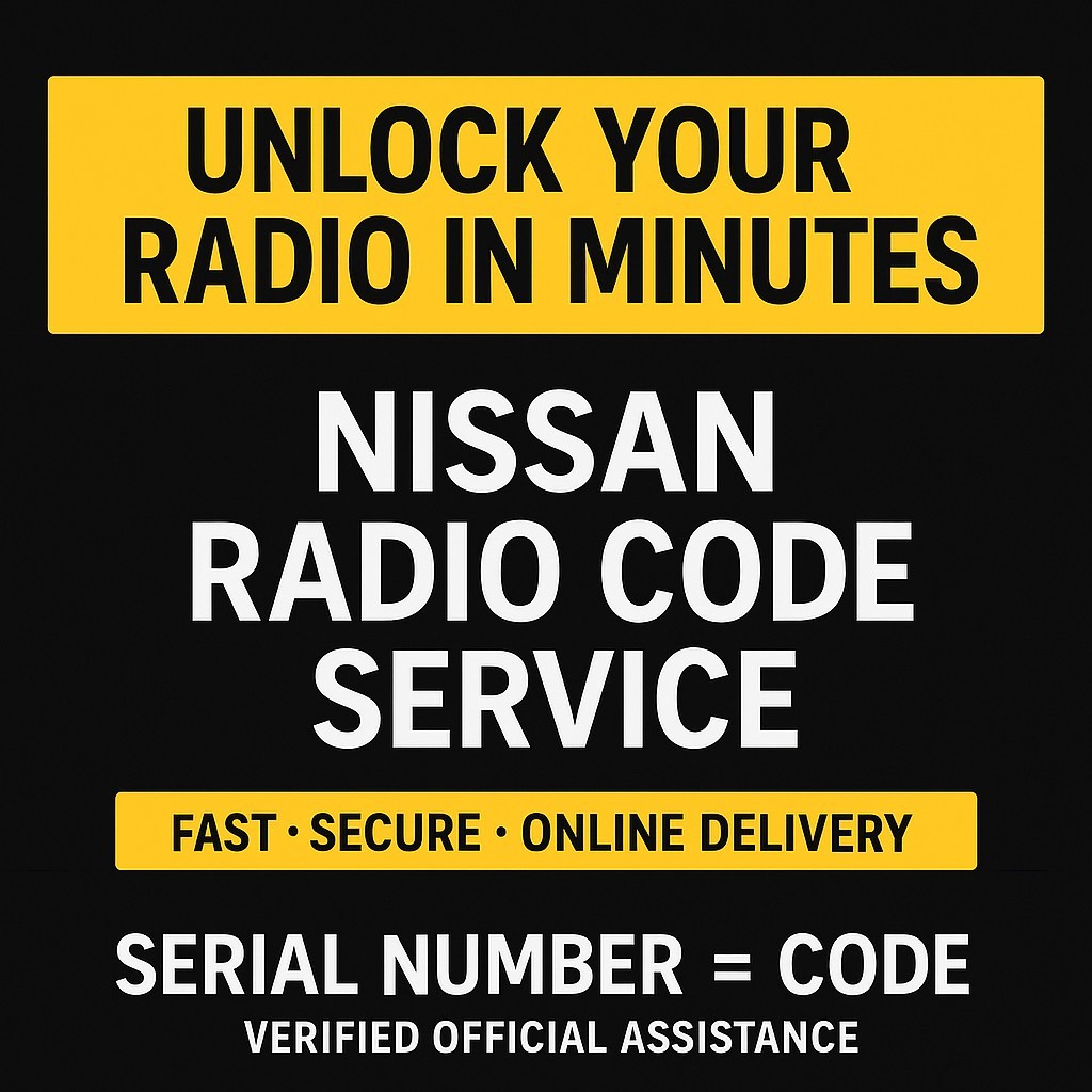 ✅ Nissan Micra Juke Note Navara Radio Code | Unlock PIN Fast | Online Service