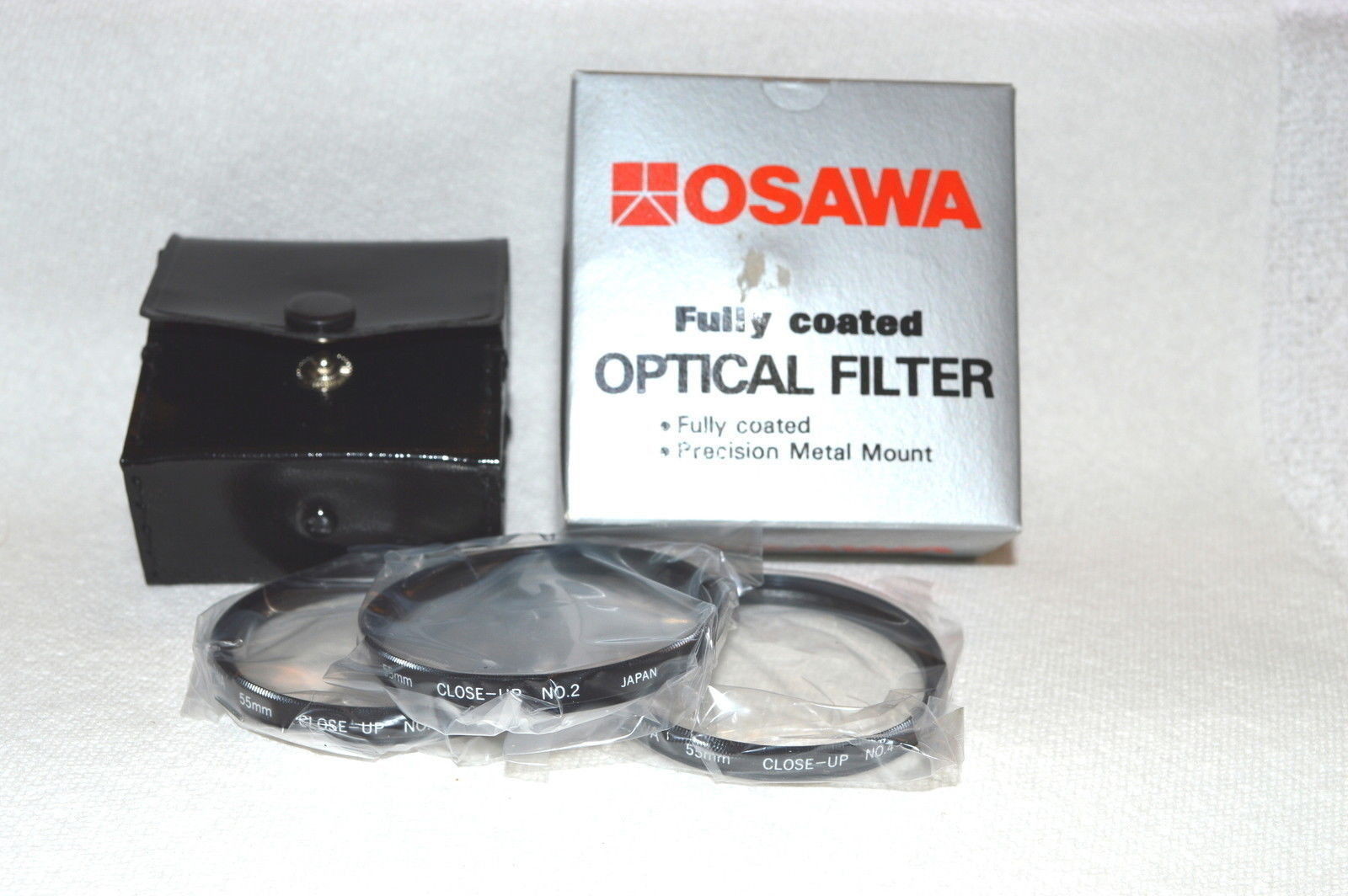 Osawa 55 mm NEW Close-Up (+1,+2.+4) Screw-In Lenses with Case/ Box Japan (M79)