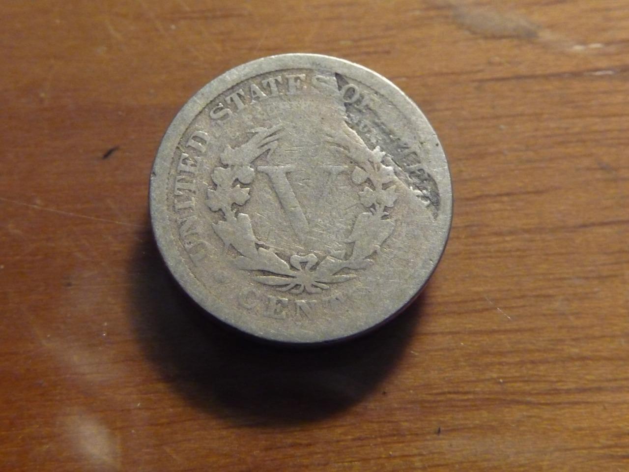 1911 Liberty Nickel Error Large Lamination Good Condition SKU# 23961
