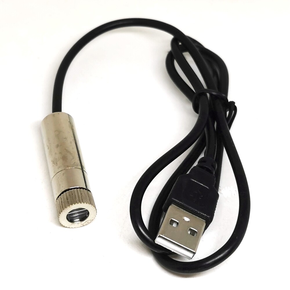 520nm 10mw Focusable Green Dot/Line/Cross Laser Diode Module W USB for Alignment