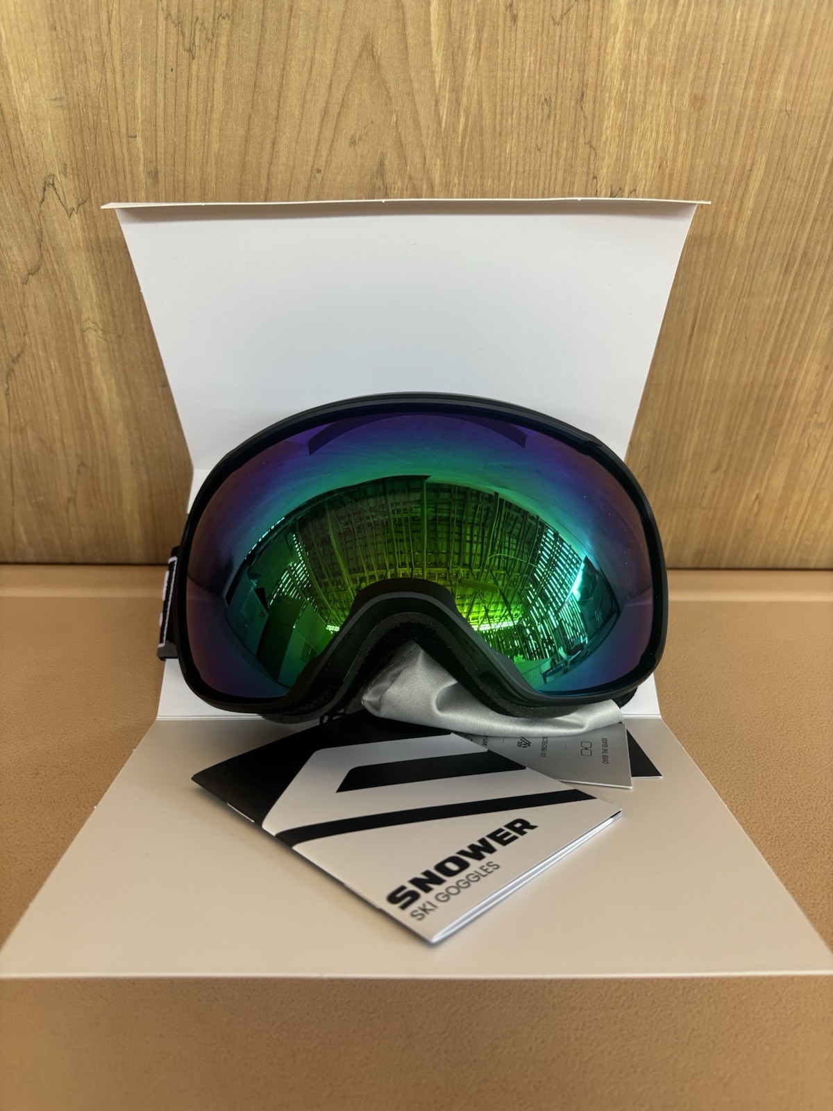 Snower Ski Goggles OTG Anti-Fog UV400 Snowboard Glasses Mirrored Lens New