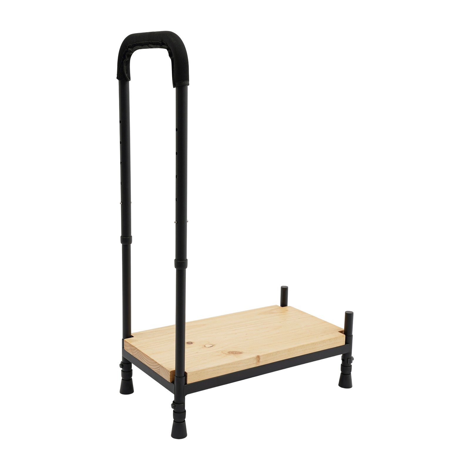 Freestanding Adjustable Height Bedside Step Stool Soft Foam Load 181kg For Eldly