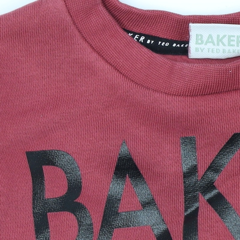 Baker by Ted Baker Unisex Red Pullover Top, 6-9 Months