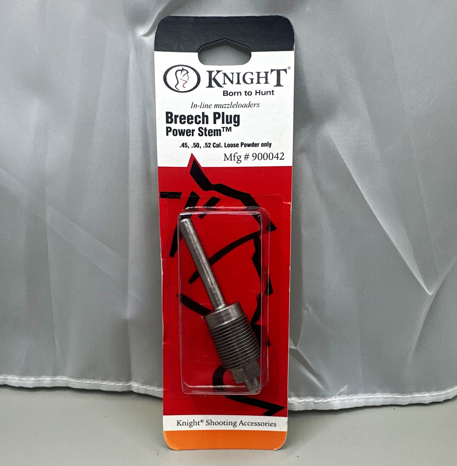 Knight Power Stem Breech Plug Steel Silver .45-.52 Cal Black Powder MPN 900042