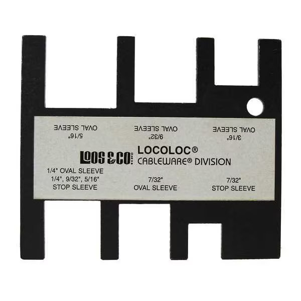 Loos Locoloc Oval and Stop Sleeve Gauge,7/32-5/16 GA-2P Loos GA-2P 736791004315