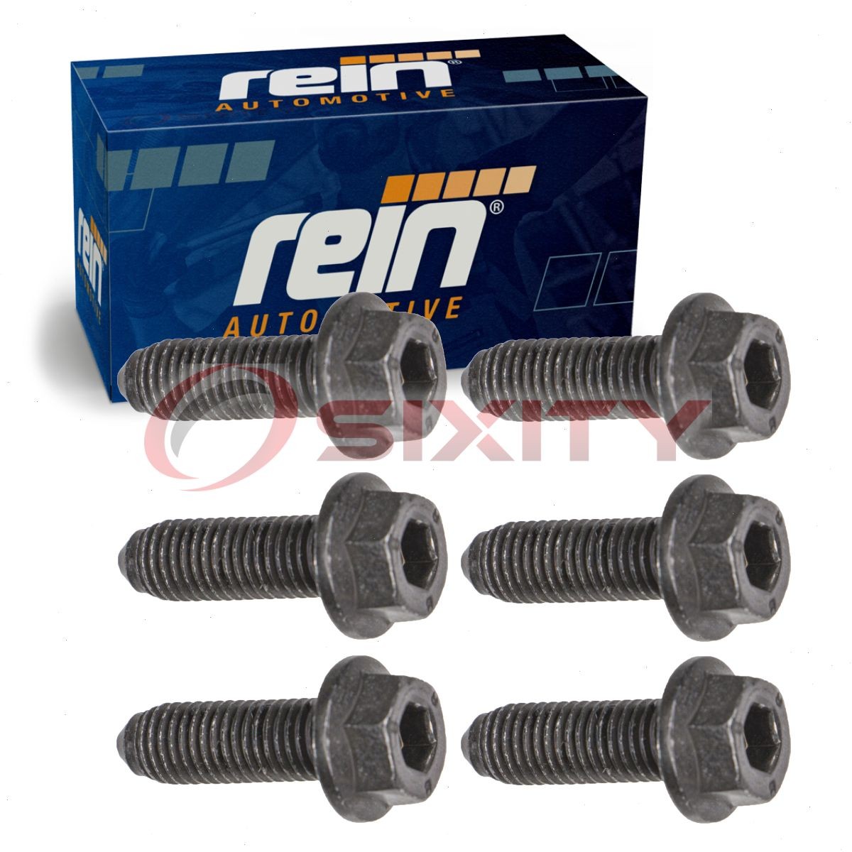 6 pc Rein Rear Engine Crankshaft Seal Housing Bolts for 2000-2015 Volkswagen xi