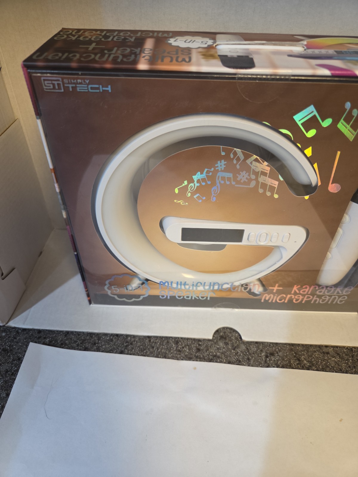 St Simply Tech- 5 N 1 Multi Function + Karaoke Microphone Bluetooth. Brand New