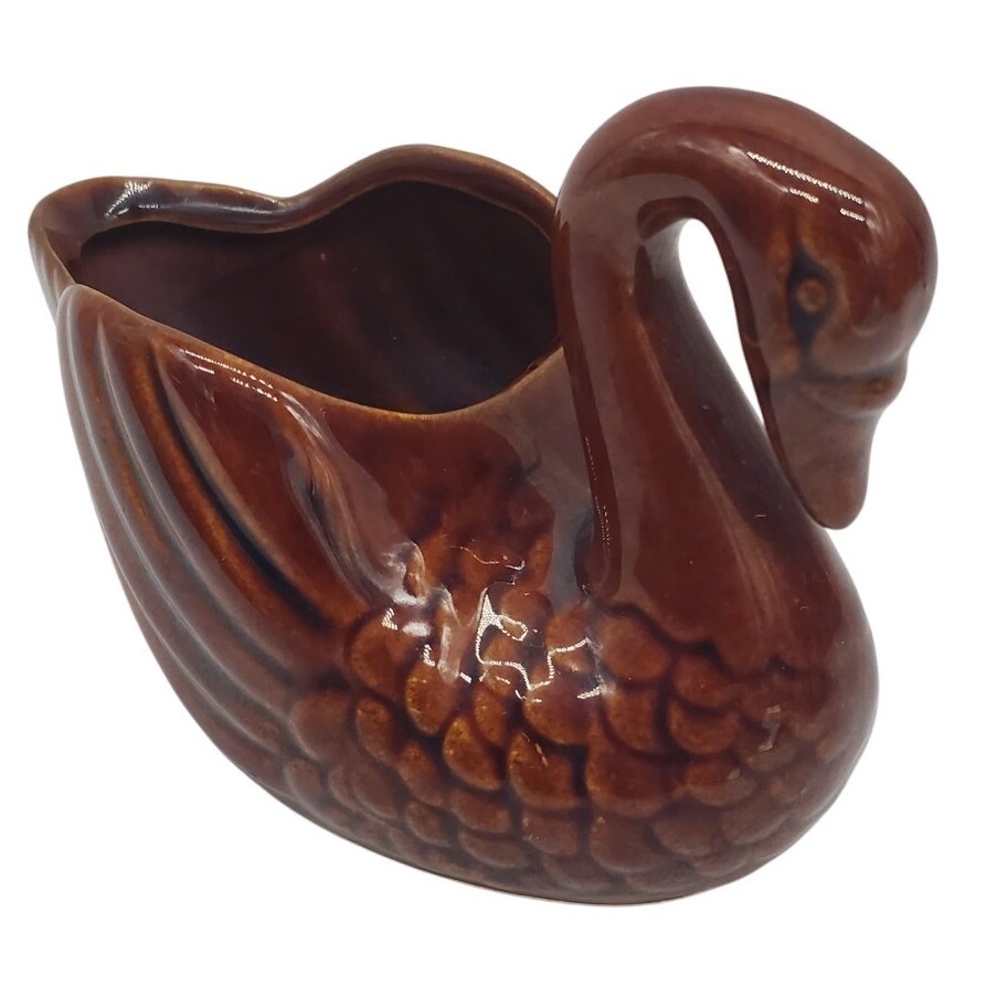 Swan Ceramic Planter - 3"