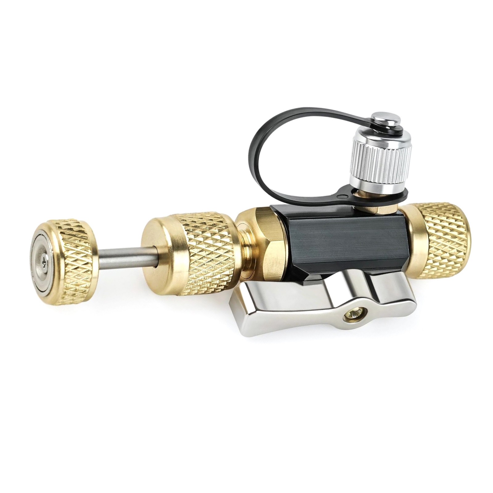Precision Valve Core Removal Tool 1/4", Vacuum Rated 20 Micron for R410A HVAC