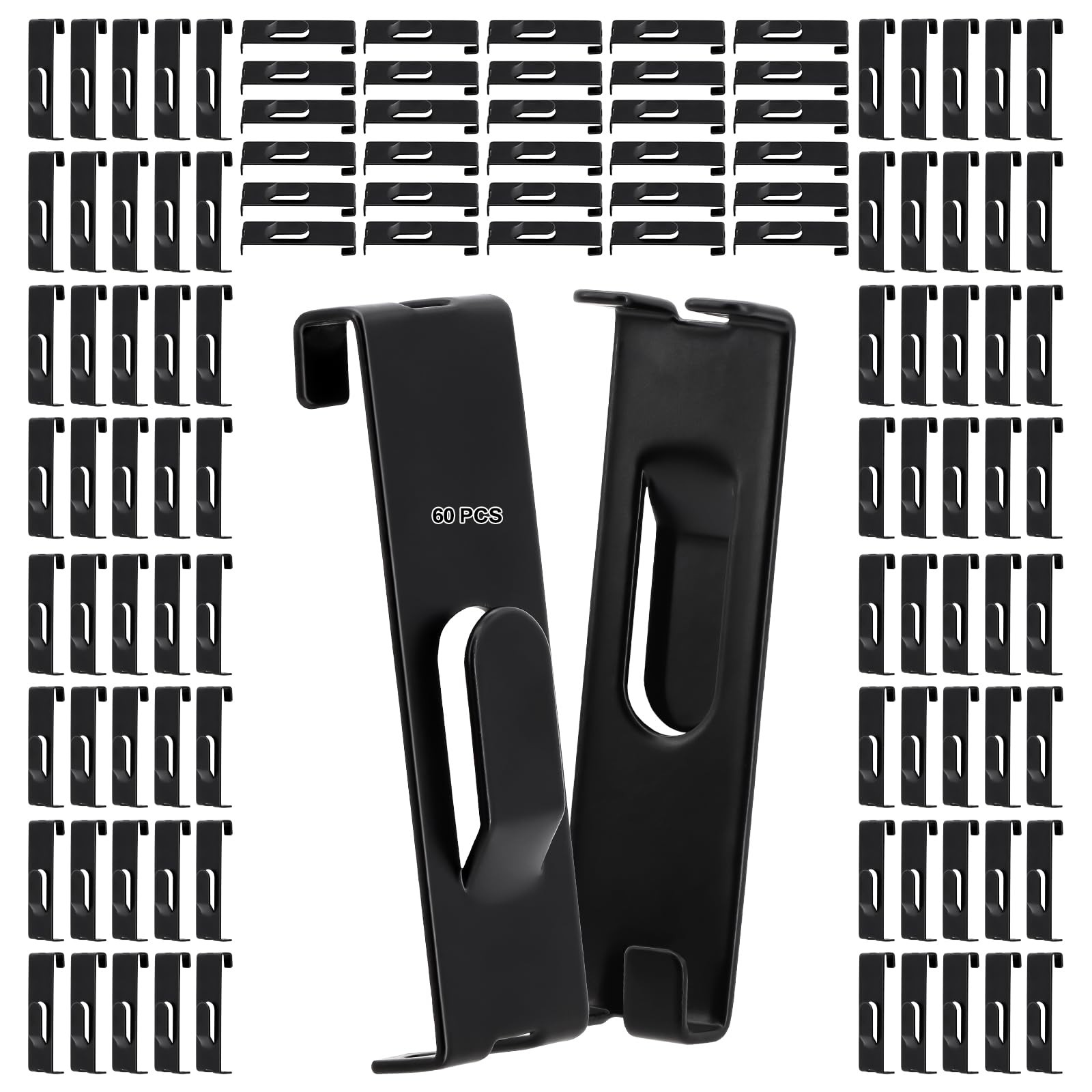 60 Pcs Grid Hooks for Wall, Grid Wall Picture Hooks Gridwall Shelf Accessorie...