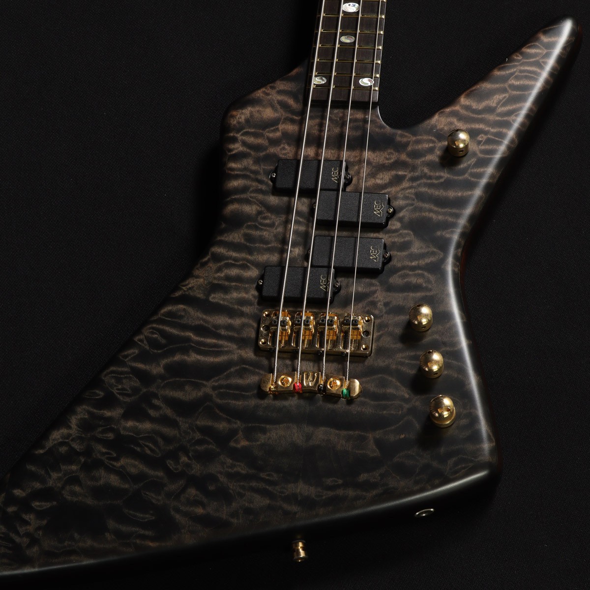 Warwick Stryker Quilted Maple 4st Nirvana Black OFC 2010 Electric Bass Guitar
