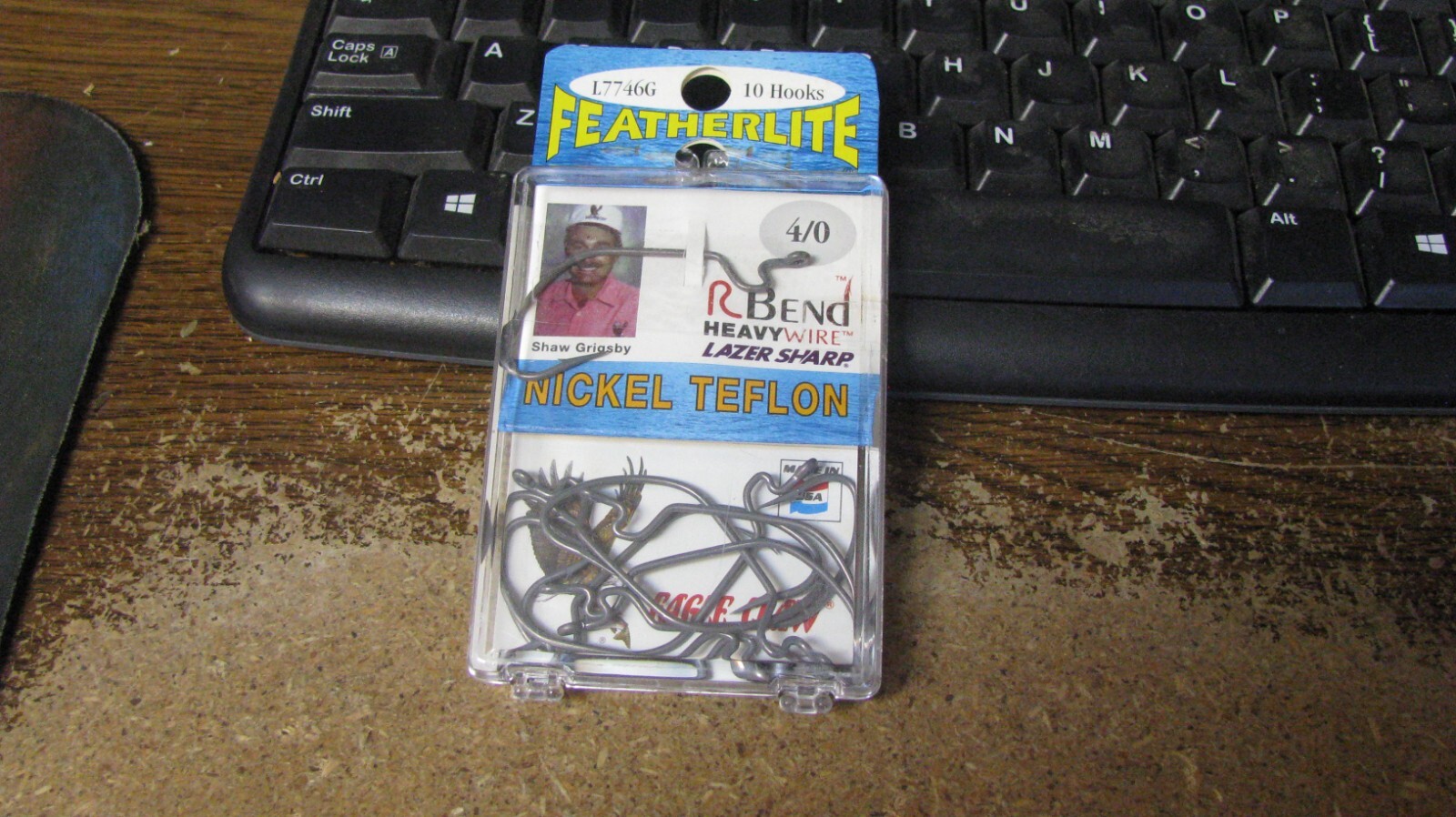 Eagle Claw "R" bend hooks, 4/0, 10 ct, free shipping