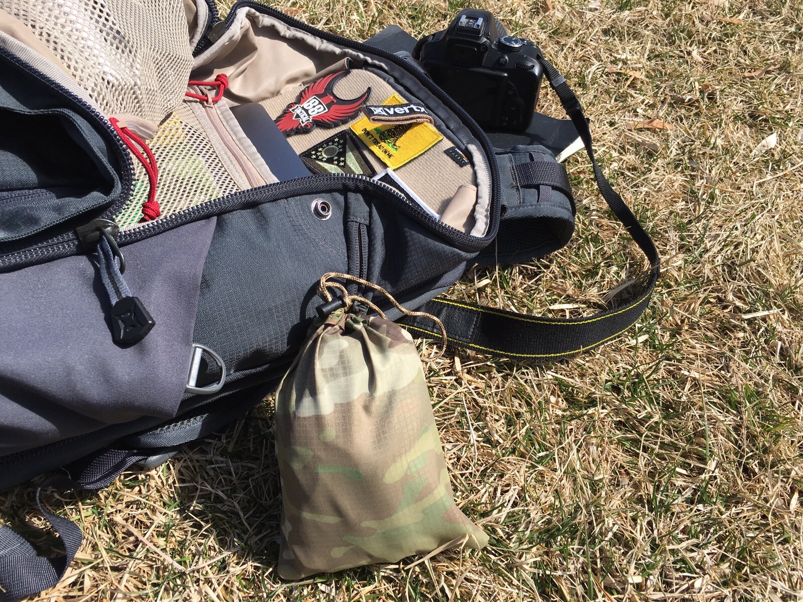 LIVESOUTSIDE DWR MultiCam Stuff Sack Army Small Camo Tactical Lightweight