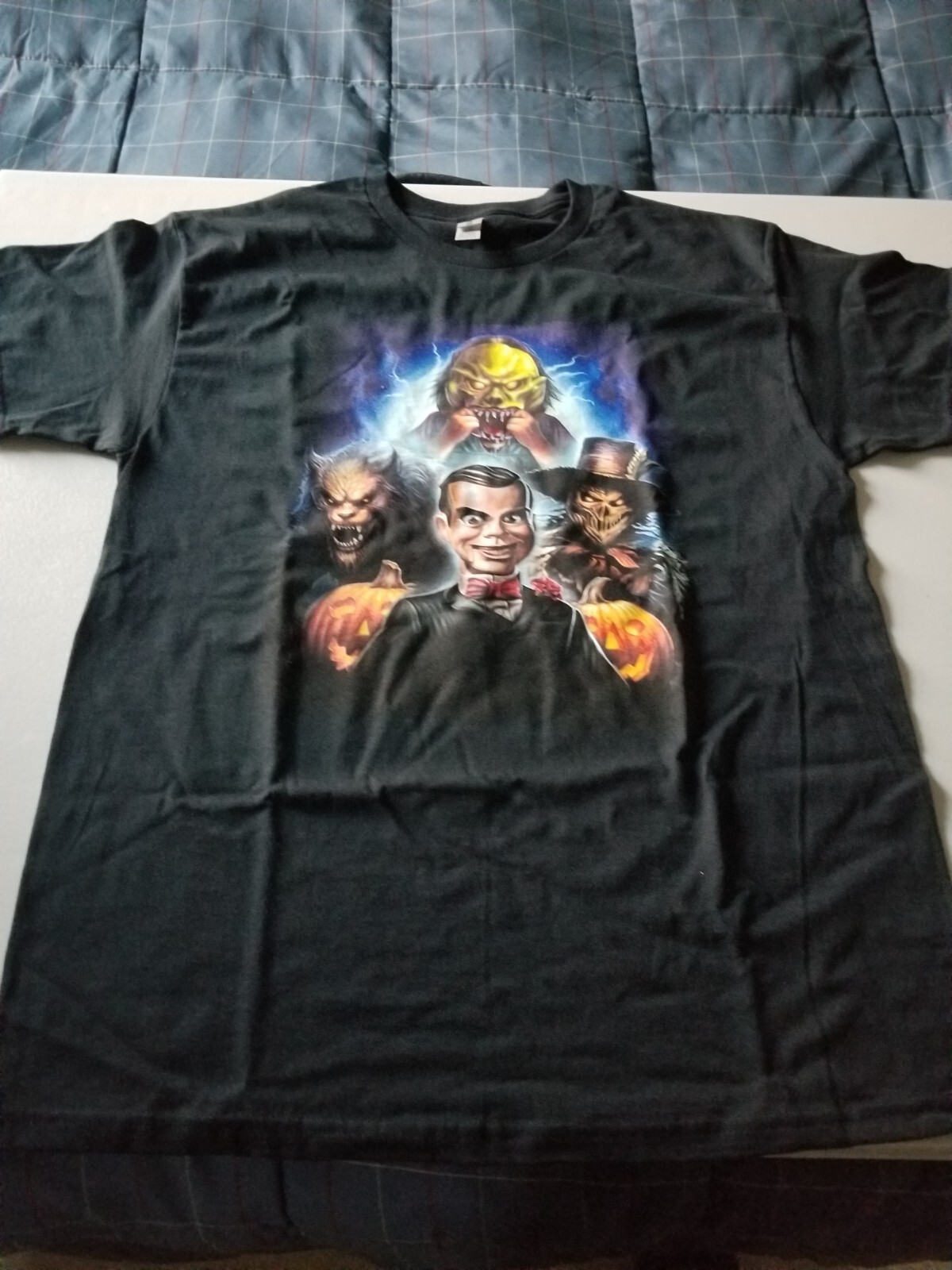 ZOBIE FRIGHT GOOSEBUMPS INSPIRED HEAVY WEIGHT T SHIRT L BLACK BNNW
