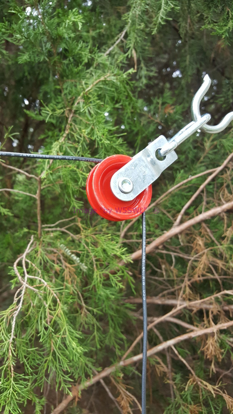 1-3/4" Pulley Ham Radio Dipole Inverted Vee Loop Longwire End Fed Antenna W5SWL