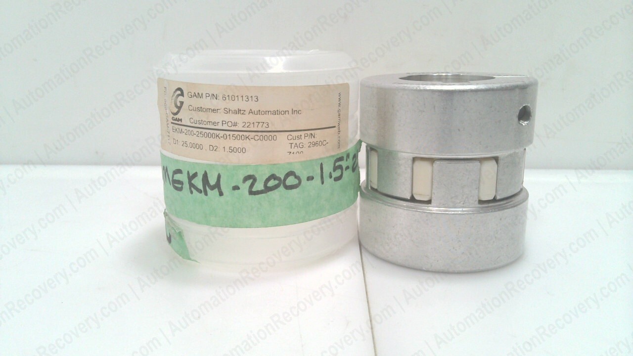 GAM EKM-200-25000K-01500K-C0000 ELASTOMER SERVO COUPLING, NEW #338126