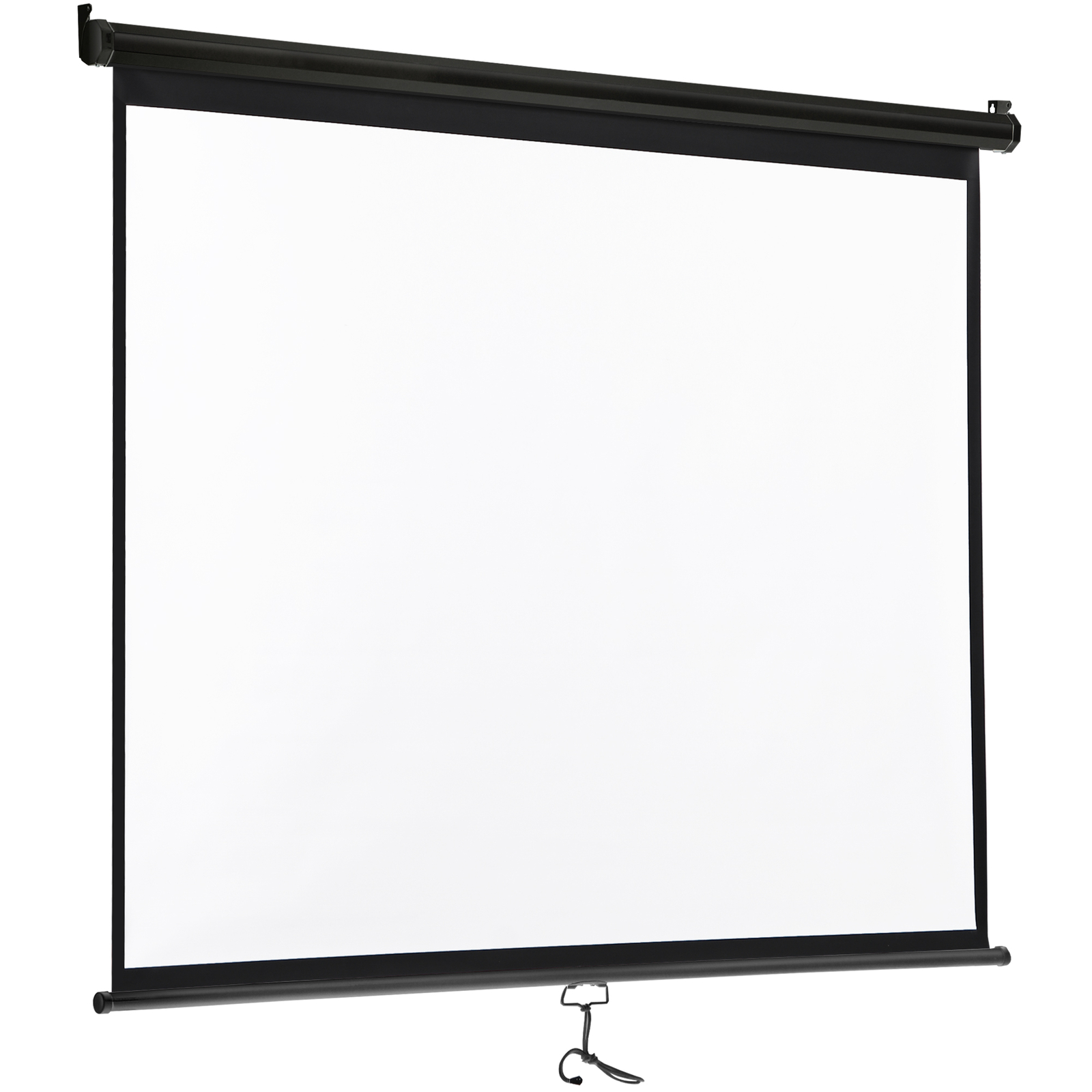 72" Black Movie Projection Screen for Outdoor Indoor 4:3 Foldable 160° Viewing
