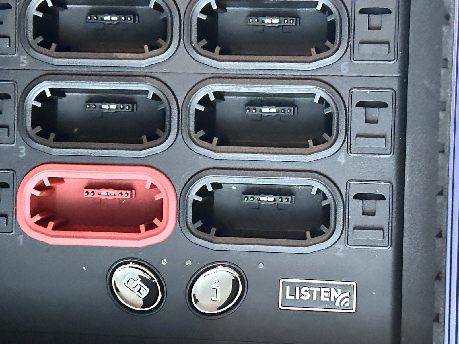 Listen Technologies LA-481 ListenTALK Docking Case 16LKR-11 LISTENTALK RECEIVER