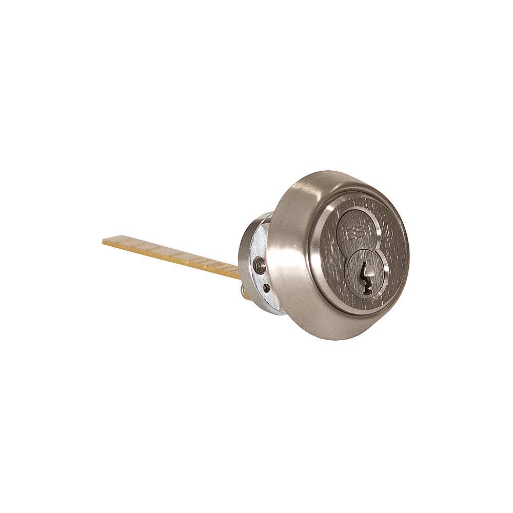 BEST 12E72RP626 Rim Cylinder,Satin Chrome 402P60