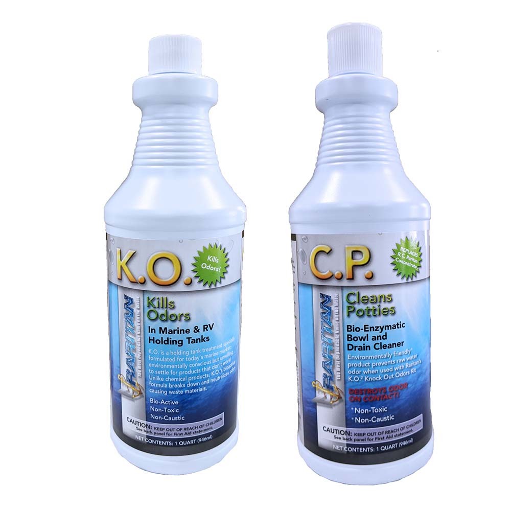 Raritan Potty Pack w/K.O. Kills Odors & C.P. Cleans Potties - 1 of Each - 32