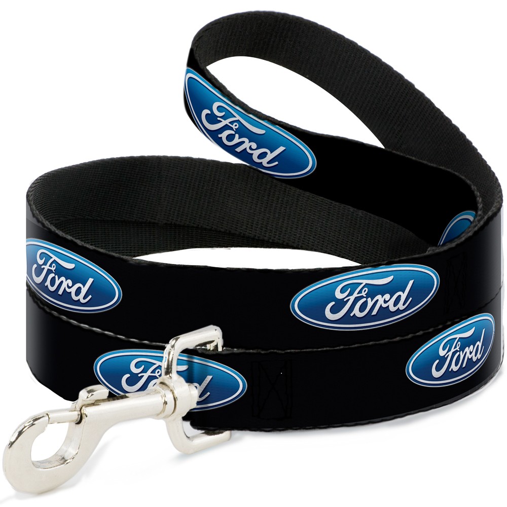 Dog Leash Ford Oval Logo REPEAT NARROW 0.5"