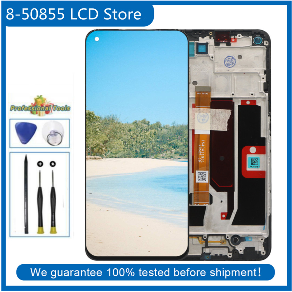 For OnePlus Nord N200 5G DE2118  LCD DisplayTouch Screen Digitizer + Frame QC