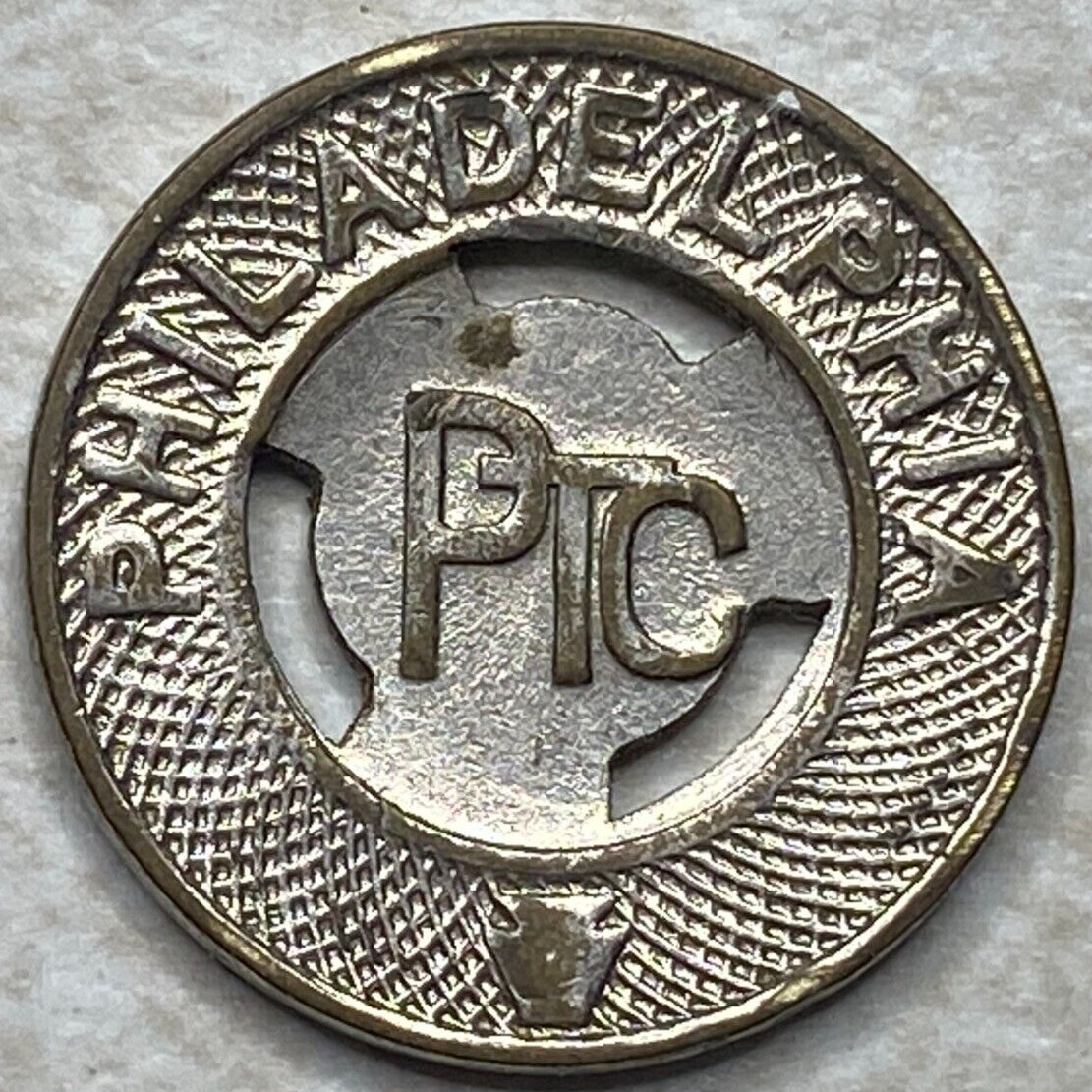 Philadelphia PTC Fare Transit Arcade Trade Token T5455