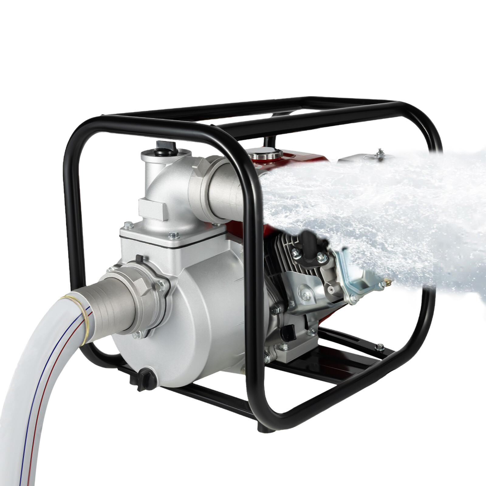 7.5HP 3000W Gas Power Semi-Trash Water Pump High Pressure Garden Irrigation