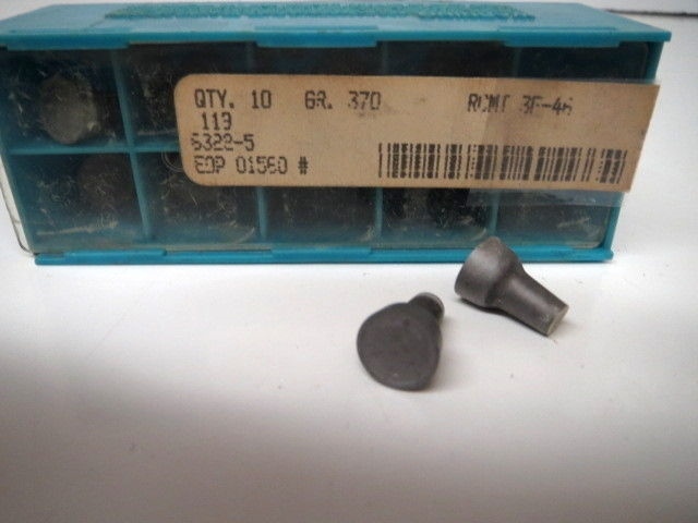 MILLING INSERTS  GRADE 370 RCMT-3F-46 CARBOLOY 10 PCS 01560 (LL3319)