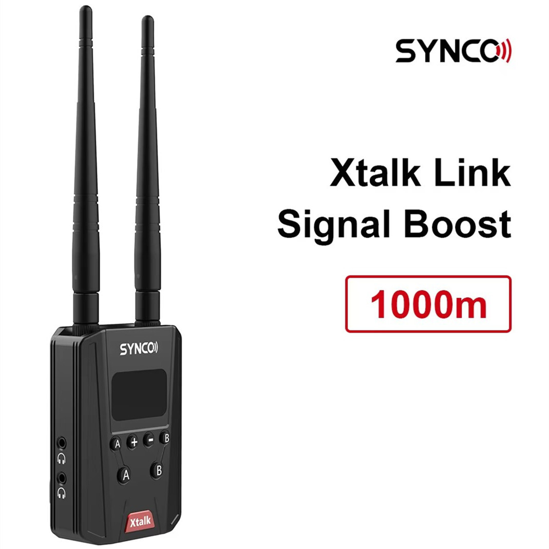 SYNCO Xtalk Link Signal Boost 2300ft for Xtalk Headset Wireless Intercom System