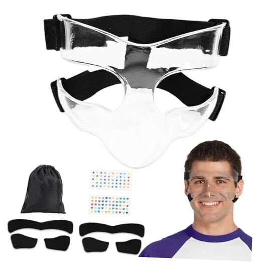 Nose Guard for Broken Nose, Sports Face Shield Masks with Foam Padding,