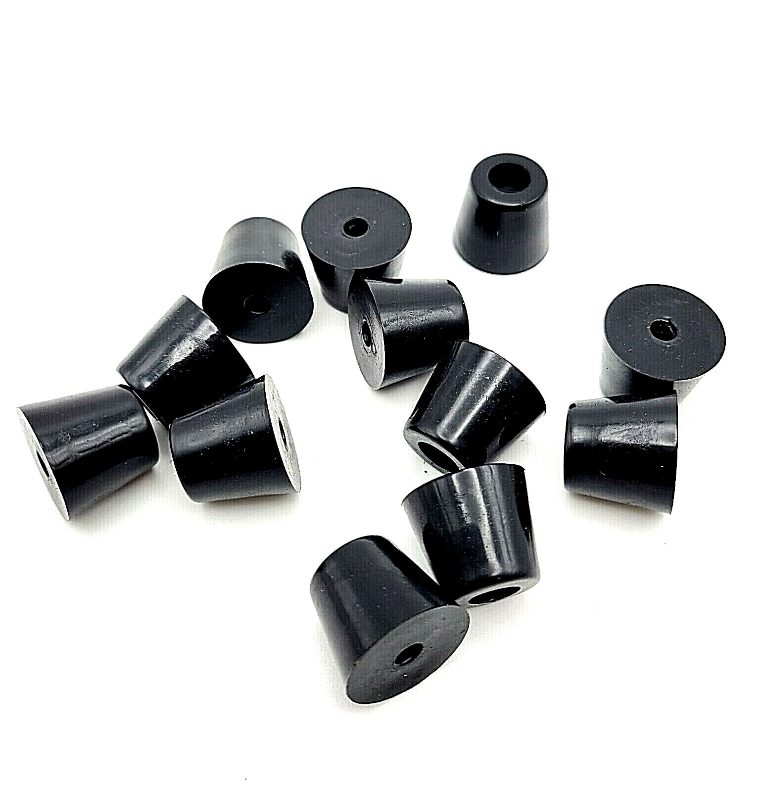 3/4" Dia x 5/8" Tall Round Rubber Equipment Feet Steel Washer Bumpers 4-12 Packs