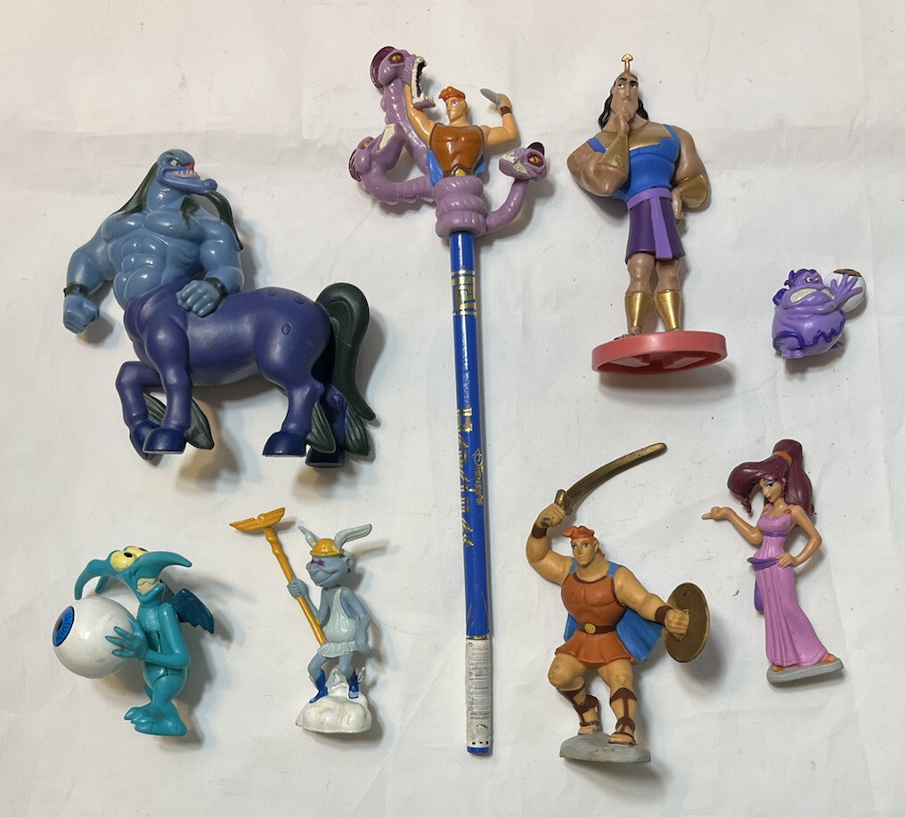 Vintage Disney Hercules Hades Applause Mattel PVC Figure Loose Lot Titan Zeus