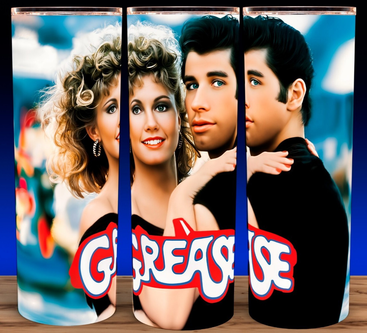 Grease 70s Movie Classic - John Travolta - Olivia Newton John Cup Mug Tumbler