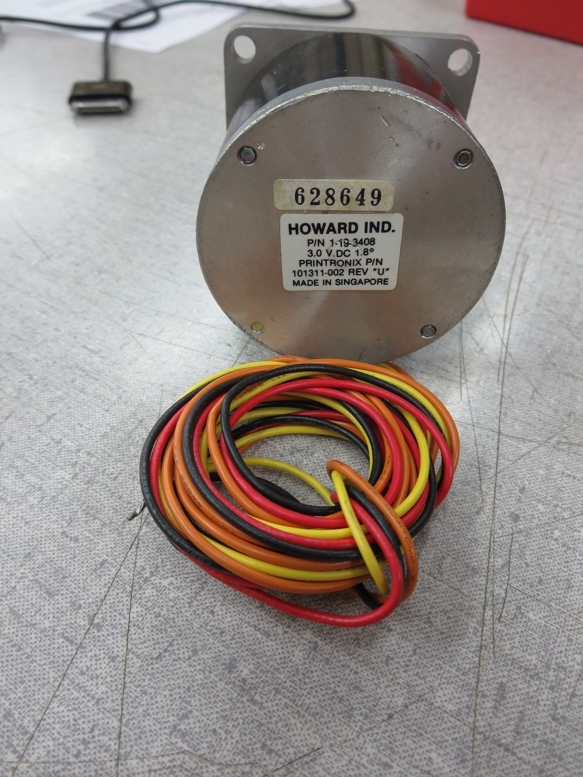 Howard Ind. 1-19-3408 3VDC 1.8°  Motor