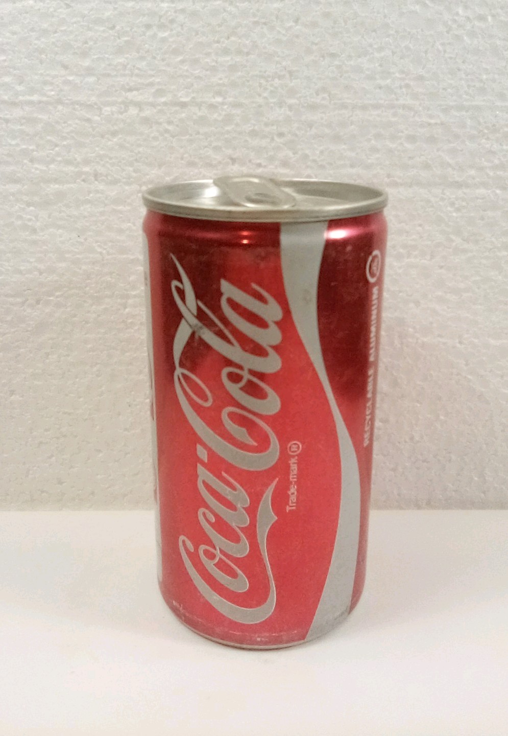 Vintage 70s Aluminum Push Tab Soda Can Coca Cola 1st Push Tab With Instructions