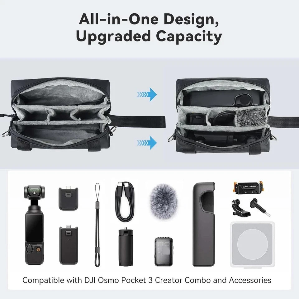 Pocket 3 Case for DJI Osmo Pocket 3 Creator Combo Accessories, Portable Storage