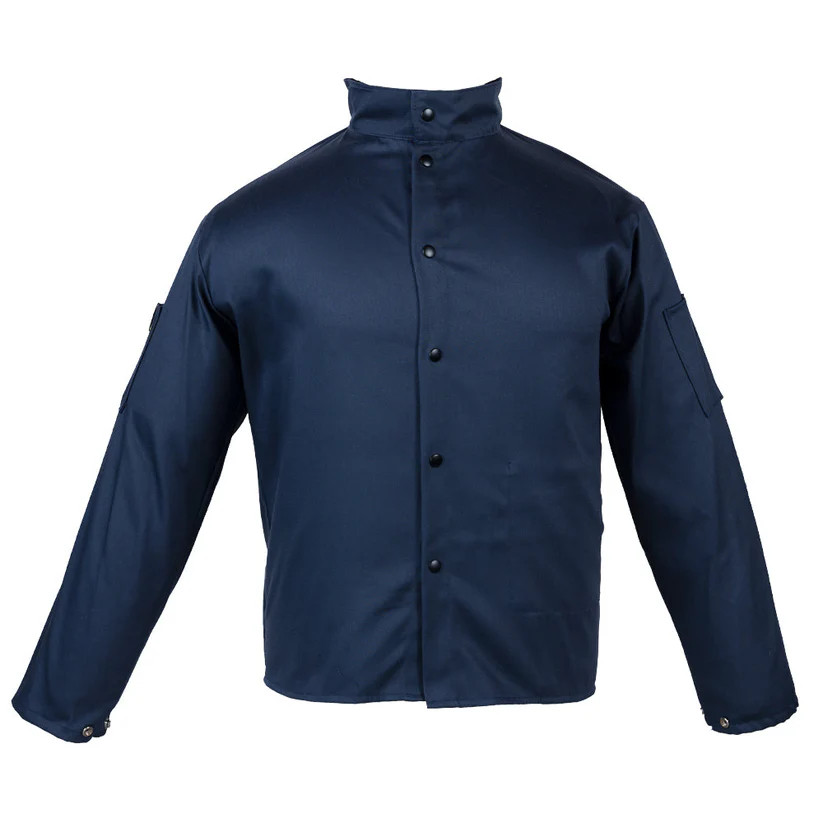 Trust Protection 5504 Premium Lightweight FR Cotton Navy Blue 30" Jacket, 2XL