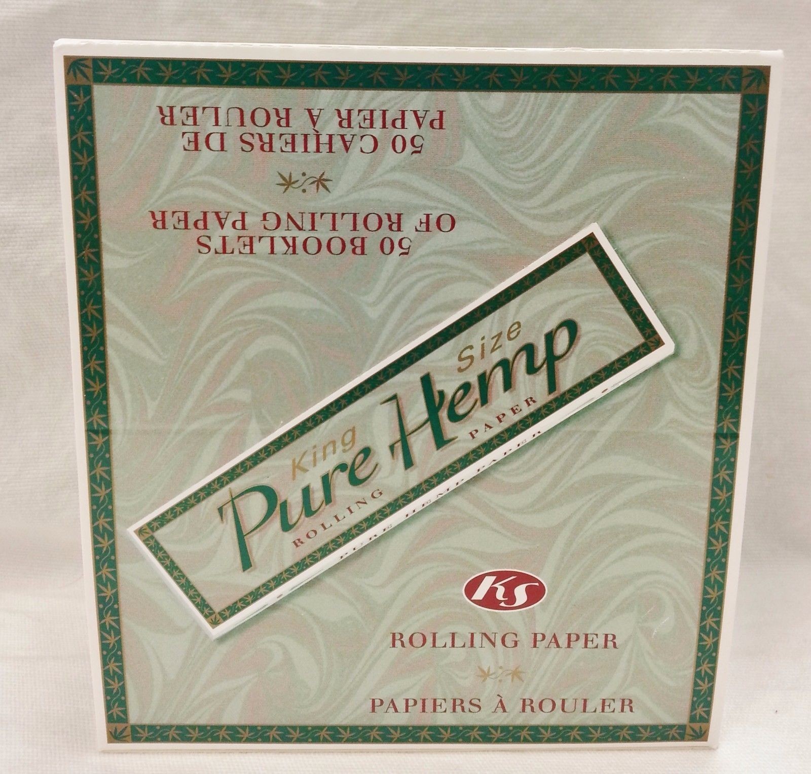 Full Box 50 Packs Pure Hemp King Size Rolling Papers Free Shipping