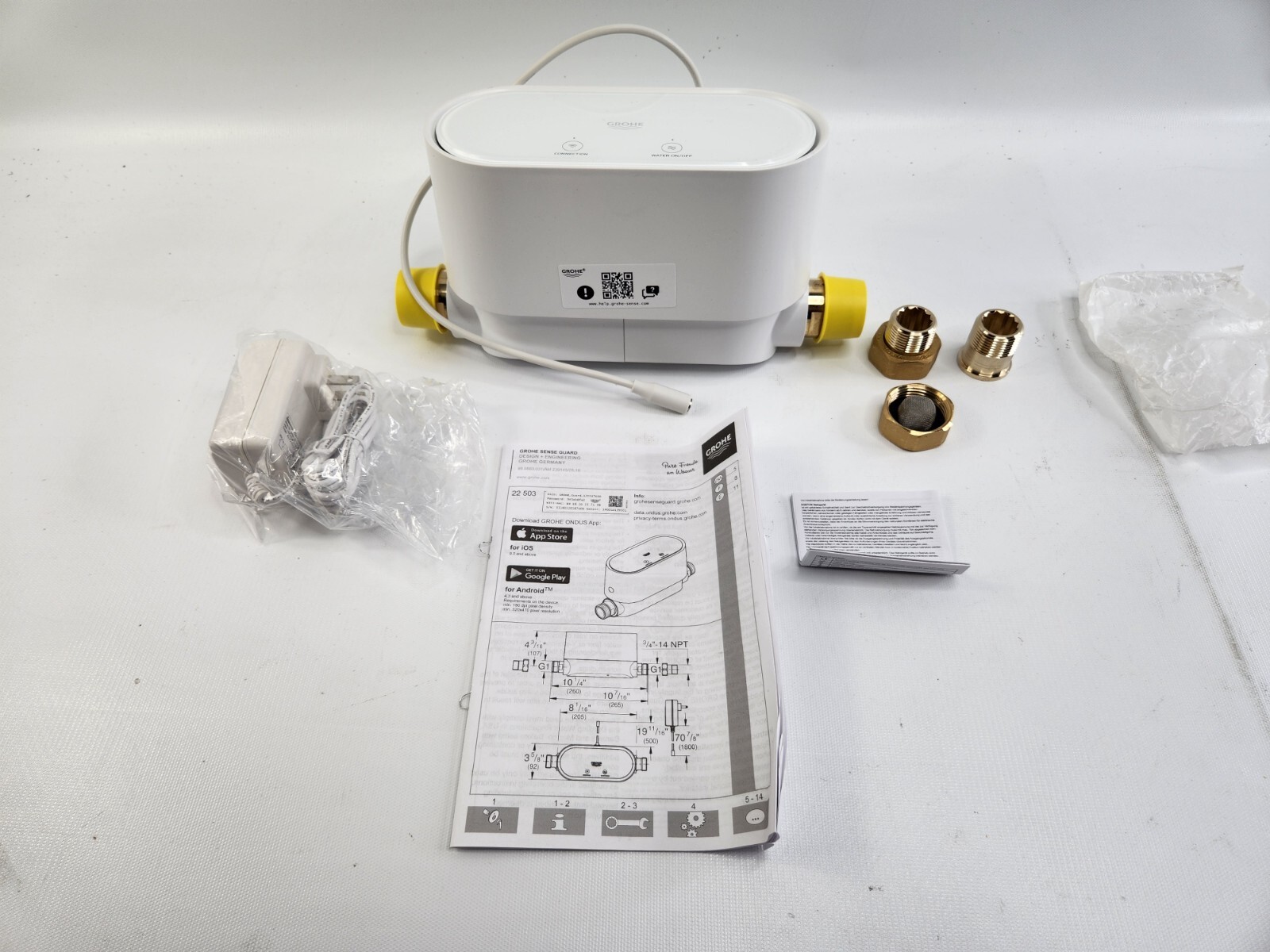 Grohe 22503LN0 Sense Guard Smart Water Controller , White - Brand New