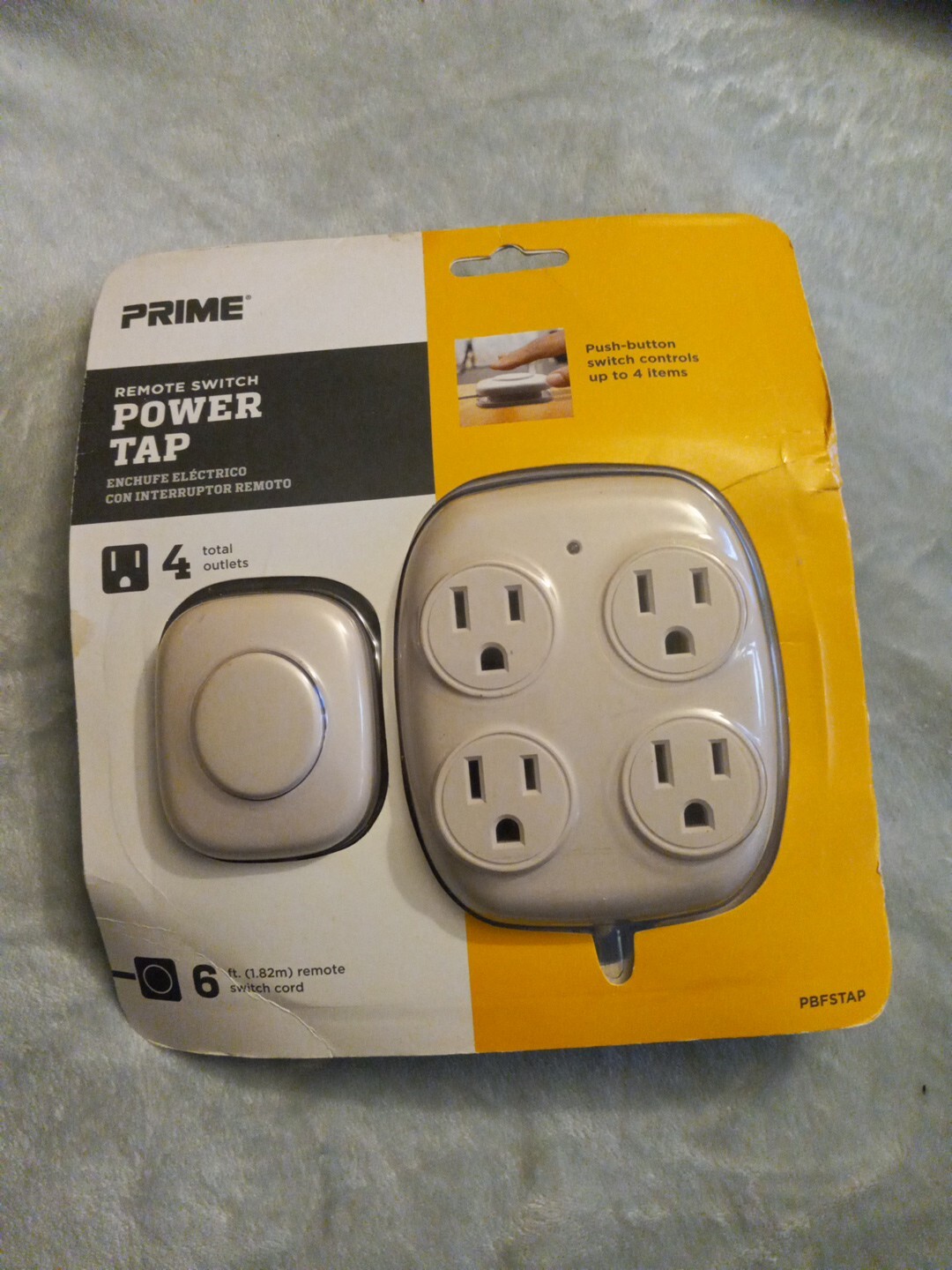 Prime Remote Switch Power Tap W 6' Cord PBFSTAP