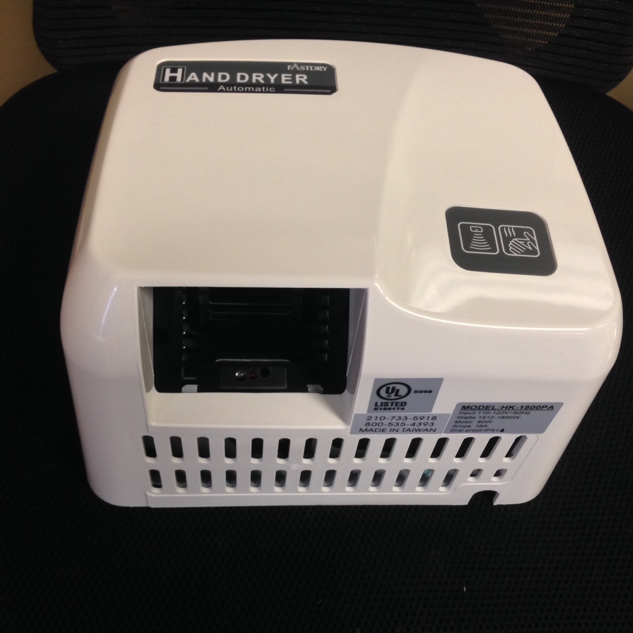 FASTDRY Automatic Hand Dryer (Mod. HK1800PA) 110V/120V